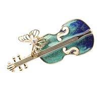 VILLCASE Creative Violin Brooch Pin for Women Firm Fixation and Easy to Use Alloy Material, Lapel Pin Decoration for Scarves and Hats on Christmas, Birthday, and Mother's Day