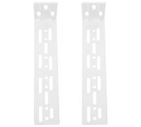 VILLCASE Curtain Track Wall Mount Brackets with Easy Installation and Silent Design Silver 2pcs Iron Sturdy Curtain Accessories for Home