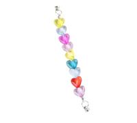 VILLCASE Cute Candy Colour Resin Phone Case Hanging Chain with Heart Pendant Phone Shell Accessory from Losing Or Slipping