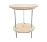 VILLCASE Detachable Wooden Cat Tree Top Cap Accessory Antislip Surface Stable Structure Support Suitable for Cat Climbing Towers in Living Room or Balcony Sturdy Wood and Metal Material