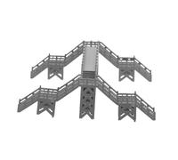 VILLCASE DIY Miniature Footbridge Model Realistic Train Accessories for Railway Layout and Sand Table Decor Urban Landscape Enhancement Easy Assembly with DIY Friendly Materials