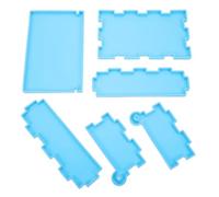 VILLCASE DIY Storage Box Mold for Dominoes with Silicone Material and Easy to Separate Feature, Creative Design for Crafts Making and DIY Projects, Recyclable Silicone Mould for Sturdy Use