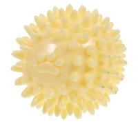 VILLCASE Dog Ball Lightweight Tpr Chew Withstands Bite Force Yellow Interactive Training for Puppy Dental Care
