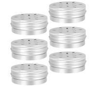 VILLCASE Dog Scent Training Containers 6Pcs Metal Small 80Ml with Perforated Lids for Canine Nose Work and Explosive Detection Training Kit for Working Dogs