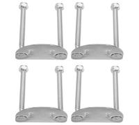 VILLCASE Double Row Roller Skate Base Plates with Semi-Circular Washer and Nut Included, Metal Shock Absorbing Bracket for Four-Wheeled Skating