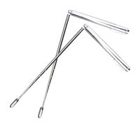 VILLCASE Dowsing Divining Rods with Simple Shape 2pcs Stainless Steel Portable Product Core Word Sturdy and Easy to Carry for Hunting Treasures and Locating Lost Items, Home Divining Tool