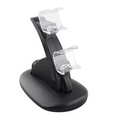 VILLCASE Dual USB Controller Charging Dock Station for Pro with LED Indicator Fast Charge Stand for Controllers Compact Black Charging Holder Compatible with Micro USB