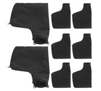 VILLCASE Dust Collection Bags Prevents Black 8pcs with Zipper and Adjustable Wired Bracket, Cloth and Iron Material for 255 Model Miter Saw and Belt Sander