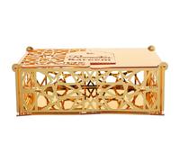 VILLCASE Elegant Acrylic Ramadan Candy Box with View and Golden Finish, Versatile Goodie Box for Eid Celebrations and Party Favour Use, Eid Mubarak Decoration Container