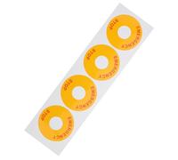 VILLCASE Emergency Stop Label Stickers for Machinery with Strong Adhesive, Yellow Paper Material, Easy to Use Emergency Stop Decals for Factory and Station Safety Signs