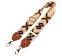VILLCASE Ethnic Style Wide Purse Crossbody Strap Replacement Adjustable Bag Strap Made of Sturdy Polyester and Zinc Alloy Suitable for Purse Making and Everyday Use