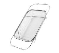 VILLCASE Extendable Stainless Steel Sink Basket Strainer Multi-Functional Kitchen Drainer for Dish Drying Fruit Washing and Utensil Storage Medium