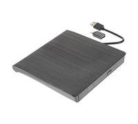 VILLCASE External USB CD Dvd Burner Slot In Optical Drive for Laptops Desktops Portable Disc Recorder with Pop Up Tray Design High Speed Data Transfer Black Color