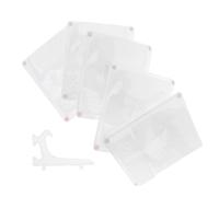 VILLCASE Eyelash Extension Practice Tray Plastic Trays and Stand for Multiple Practice Sessions White Lash Holder Case Suitable for Makeup by Professionals and Trainees