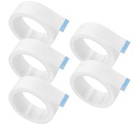 VILLCASE Eyelash Extension Tape 5Pcs 1.2Cm Wide Breathable Easy Tear Lash Tape for Lash Extensions White Fabric for Makeup Artists Professional Use