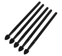 VILLCASE Eyeshadow Makeup Brush Silicone Set 5pcs Reusable Non-absorbent Cosmetic Brushes for Female Eye Shadow Application Simple Design Portable Travel Makeup Tool