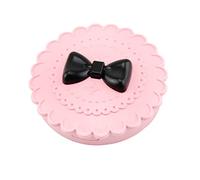 VILLCASE False Eyelash Set Boxes Eyelash Organizer with Mirror Portable Pink Bowknot Plastic Case Chic Lovely Makeup Storage for Female Friends Travel Use
