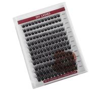VILLCASE False Eyelashes Set with Curl Lash Clusters, Soft Fiber Material and Handy Tool Kit for Easy Application and Gentle Removal, for Women’s Natural and Cosplay Looks