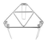 VILLCASE Folding Campfire Cooking Tripod Stand with Stable Tripod Base and Exceptional Loadbearing Capacity, Made of Galvanized Iron, for Outdoor Adventures and Camping Bbq