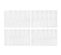 VILLCASE French Manicure Nail Extension Stickers 12pcs Set 4 Styles Silicone Nail Art Forms Gel Polish Application at Home Or Salon