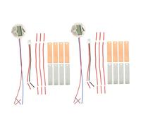 VILLCASE Fruit Battery Science Experiment Kit 2 Sets DIY Vegetable Power Generation Electronic Watch Model Zinc Copper Plate Educational Toy for Students Science Project Supplies Metal Material