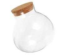 VILLCASE Glass Terrarium Jar Multipurpose Ecosystem Bottle with Airtight Cork Lid and Candy Storage, Versatile Decorative Use for Succulent Plants for Living Rooms and Study Areas