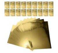 VILLCASE Gold Mirror Metallic Cardstock Paper A5 70 Sheets Shiny Gold Scrapbook Paper for DIY Crafts and Handmade Cards for Card Making and Art Projects