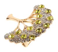 VILLCASE Golden Tree Shape Brooch Pin for Women, Hollow Design Zinc Alloy Lapel Pin, Decorative Vintage Style Suitable for Wedding and Hats, Symbolizes Good Luck and Wealth