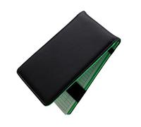 VILLCASE Golf Scorebook Pu Leather Black Portable Score Notepad with Protective Cover, Well-made Simple and Fashionable Golf Score Recording Notebook for Sports Outdoors