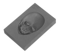 VILLCASE Graphite Ingot Mold High Density Casting Mold Skull Shaped Black with Good Thermal Stability Suitable for Metal Melting Conducting an Experiment for Friends and Family