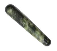 VILLCASE Green Phoenix Jade Acupoint Massage Pen Smooth Polished Jade Massage Stick for Face and Body Acupressure Tool