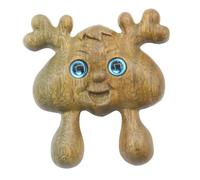 VILLCASE Green Sandalwood Wooden Massage Comb for Acupuncture Points Therapy, Small Manual Scraping Massager Stick for Face and Body, Portable Home Massage Tool for Foot and Neck