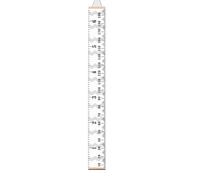 VILLCASE Growth Chart for Wooden Height Ruler with Rope, Waterproof Pine Wood Height Measurement for Room Wall Decoration, Environmental and Sturdy Growth Chart for Boys