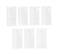 VILLCASE Growth Chart Stencil Painting Wall Height Chart 7pcs Measuring Ruler Template 7 Feet Washable Flexible Pet Material Stencils for Wall Decor