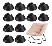 VILLCASE Hairpin Legs Feet Protectors 16pcs - Non-Slip Rubber Floor Protectors Reduce Noise for Hard Floors, Furniture Stability for Chairs, Tables, Sofas
