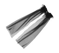 VILLCASE Halloween Black Tulle Cape Cloak for Women Button Closure, Mid-Length Gothic Shawl for Vampire Cosplay, Witch Costume, Stage and Party Performance