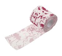 VILLCASE Halloween Printed Toilet Paper Roll with Horror Bloodstain Pattern for Bathroom Decor and Party Favors, Red Creative Paper Roll Lightweight for Halloween Decor