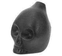 VILLCASE Halloween Tabletop Death Whistle in Black Ceramic Skull, Emits Loud and Eerie High-pitched Shriek, Halloween Party Decoration and Spooky Gift
