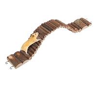 VILLCASE Hamster Suspension Bridge, Rat Long Bendy Bridge Wooden Climbing Ladder Cage Accessories for Hamster Chinchilla Guinea Pig Gerbil Chipmunk Mouse Rat