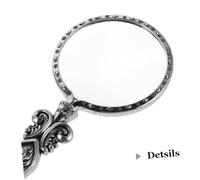 VILLCASE Handheld Magnifying Glass with High Transparency Glass Lens for Jewelry Making and Crafts Portable Retro Metal Frame Magnifier for Detailed Design and Repair