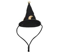 VILLCASE Hat Tiny Headdress Pet Adjustable Halloween Small Lightweight Plush in Black for Hamsters and Chinchillas for Festive Season Gatherings and Holiday Photos