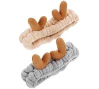 VILLCASE Headband Set for and Breathable and Comfortable to Wear 2pcs Elastic Nylon Hairbands with Cartoon Ornament Women for Running and Home Use Running Home Use