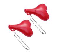 VILLCASE Headphone Splitter with Loving Heart Design Audio Adapter 2pcs 3.5mm Plastic Material, Easy to Carry for Connecting Headphones and Stereo Speakers