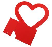 VILLCASE Heart Shaped Paper Flower Box Red Valentine’s Day Flower Packaging Box for Wedding Party Decoration