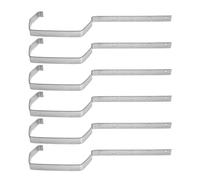 VILLCASE Heavy Duty Metal Gutter Support Brackets Roof Drainage Efficiency 6 Pcs Iron Rain Gutter Rack Weather Resistant Design