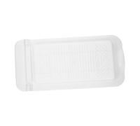 VILLCASE Heavy Duty Squat Toilet Cover Plate with Nonslip Surface Quiet Close Thickened Pit Lid Replacement in White for Bathroom Home Restroom