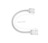 VILLCASE Heavy Duty Stainless Steel Door Loop Protector for Access Control Systems Flexible Pinch Resistant Wire Tube for Office Home Public Spaces Multi Cable Compatibility Easy