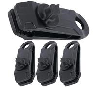 VILLCASE Heavy Duty Tent Clips 4Pcs for Camping Tarp Shelter Windproof Fixing Clips Outdoor Use