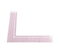 VILLCASE High Precision Sewing Ruler for Drawing and Cutting, Scale Plastic L-shaped Tailor Craft Tool, Sturdy Cloth Ruler for Garment Pattern Making and Patchwork