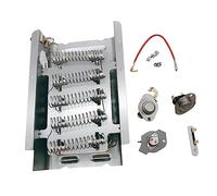 VILLCASE High Reliability Heating Element Parts for Dryer Replacement, Easy to Install Silver Stainless Steel Heater Element with Copper Material, Energy Efficient Electric Appliance